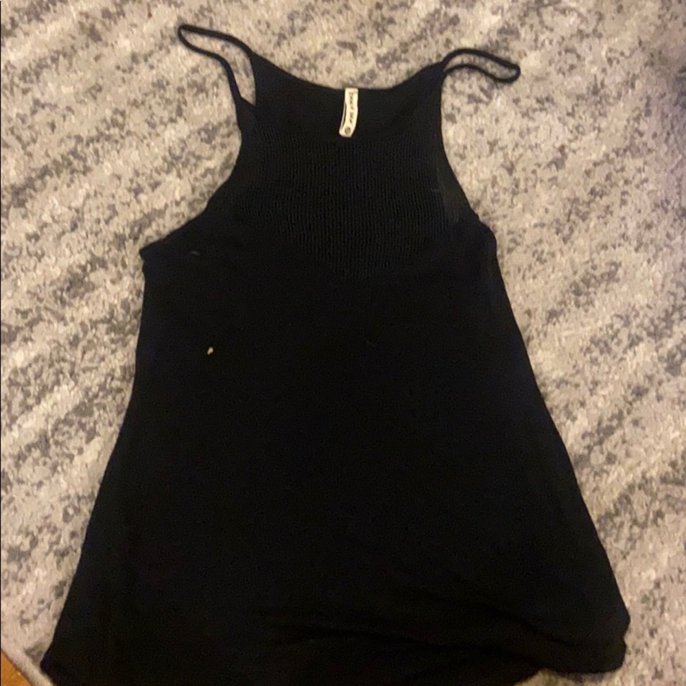 Emma&Sam black tank with knitted top size xs